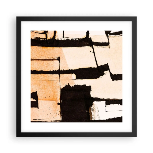 Plakát v černém rámu - Avšak pořádek - 40x40 cm