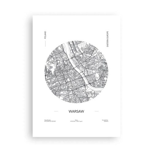 Plakát - Anatomie Varšavy - 50x70 cm