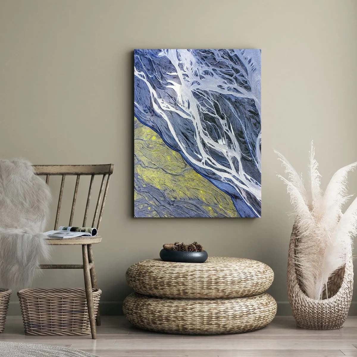 Obraz na plátně - Jeskynní malby přírody - 50x70 cm