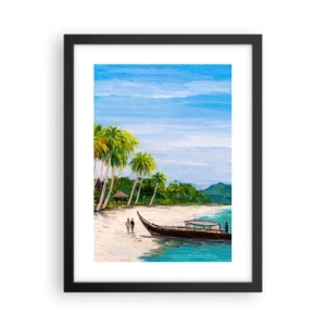 Plakát v černém rámu - Exotický sen - 30x40 cm