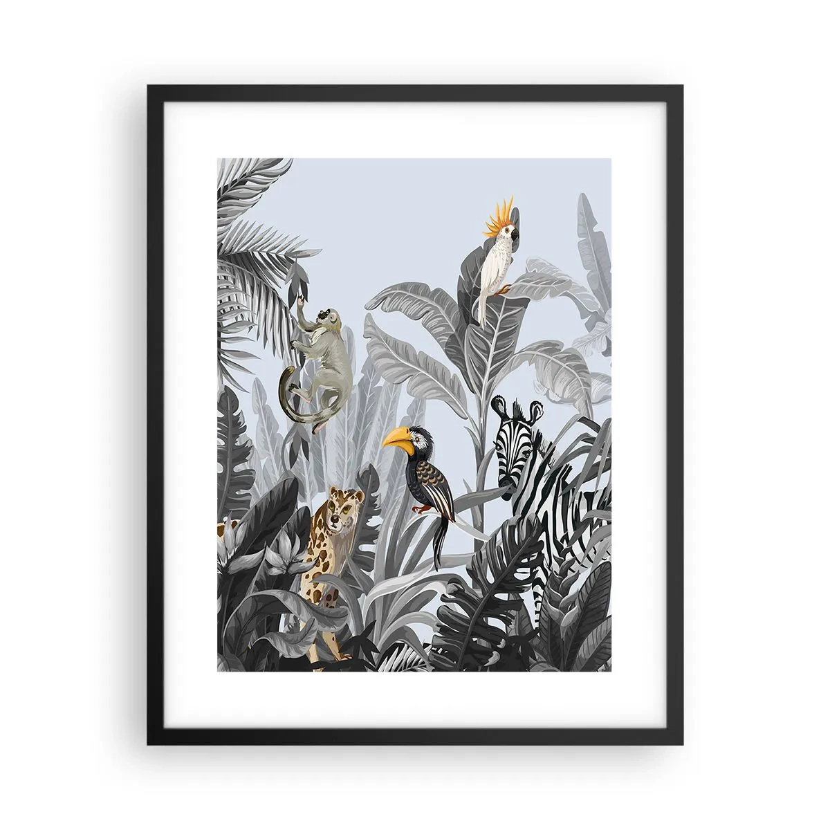 Plakát v černém rámu - Africká pohádka - 40x50 cm