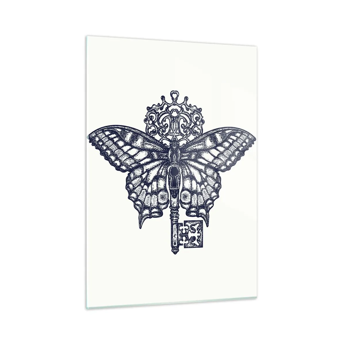 Obraz na skle - Všechna tajemství srdce - 50x70 cm