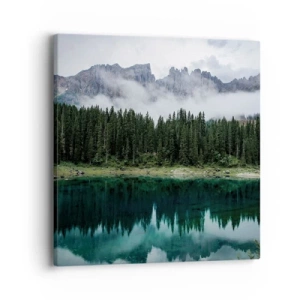 Obraz na plátně - Tiše, tiše, neprobuďme spící vodu…. - 40x40 cm