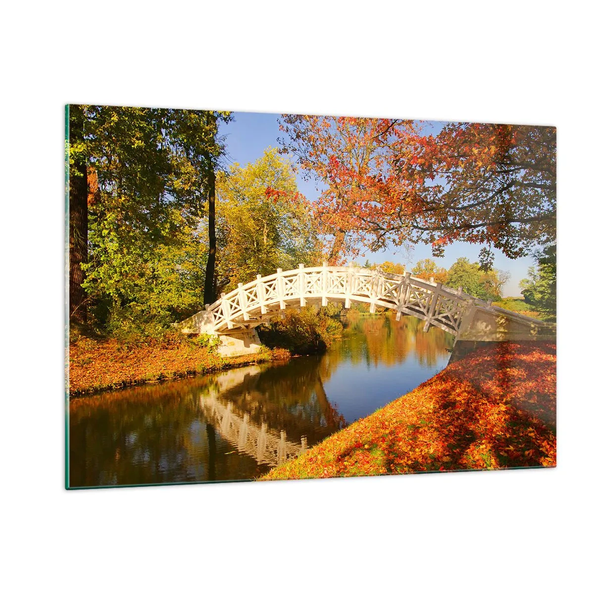 Obraz na skle - Na bílém můstku vzdechů - 120x80 cm