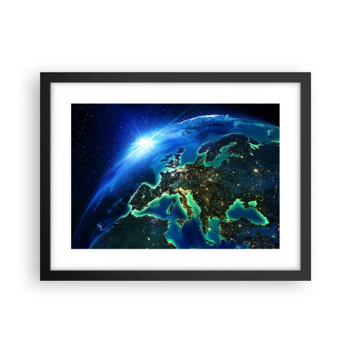 Plakát v černém rámu - Jiskřivá Evropa - 40x30 cm