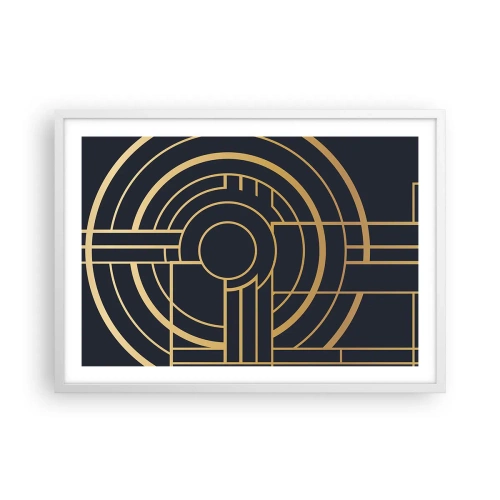 Plakát v bílém rámu - Obraty události - 70x50 cm