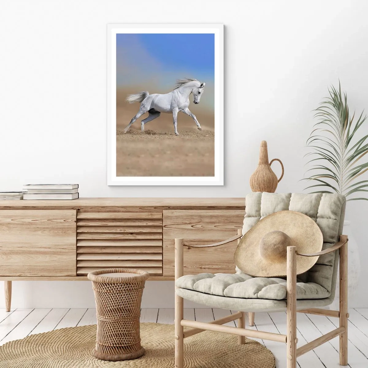 Plakát v bílém rámu - Nejkrásnější arabská pohádka - 30x40 cm