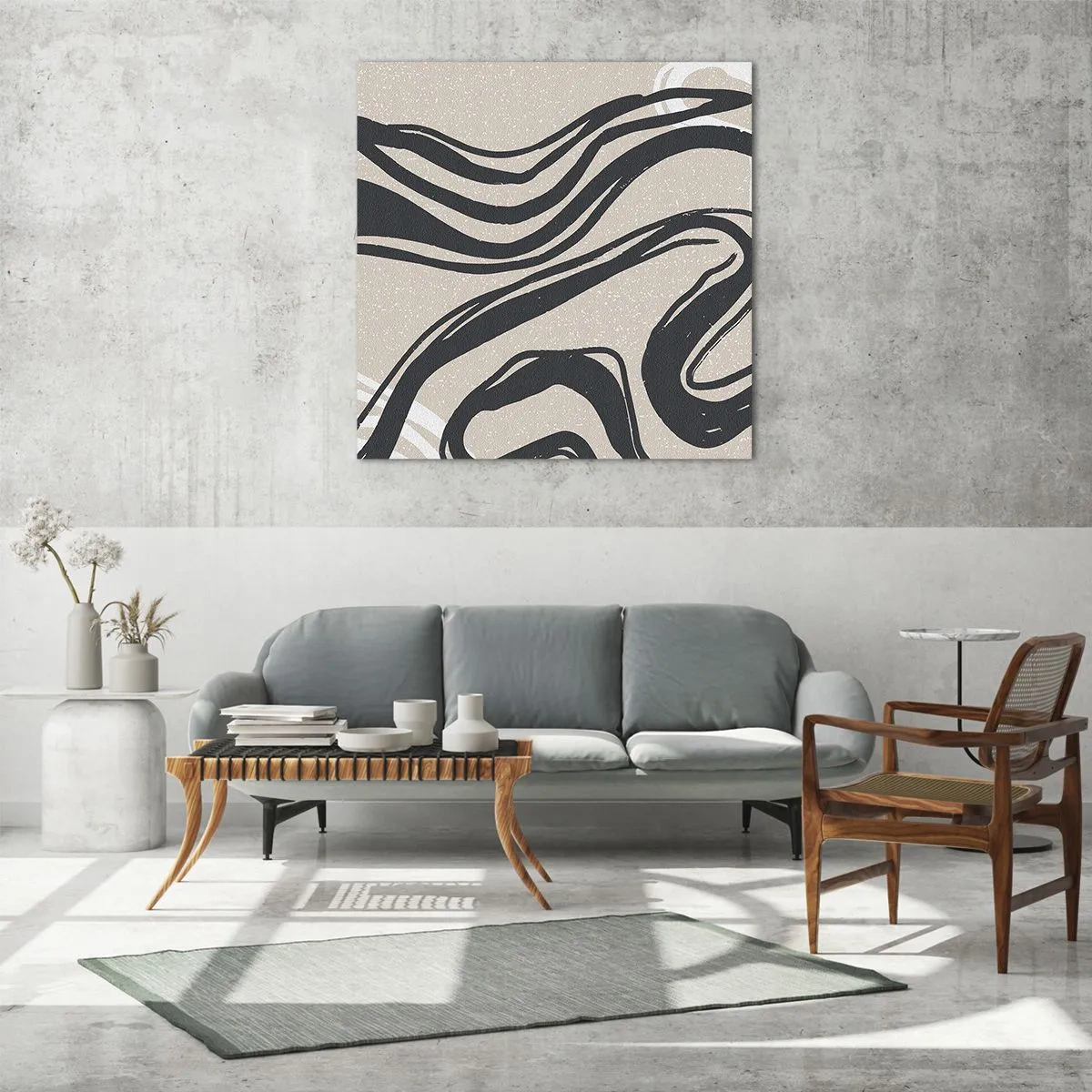 Obraz na skle - Znásobená exprese - 30x30 cm