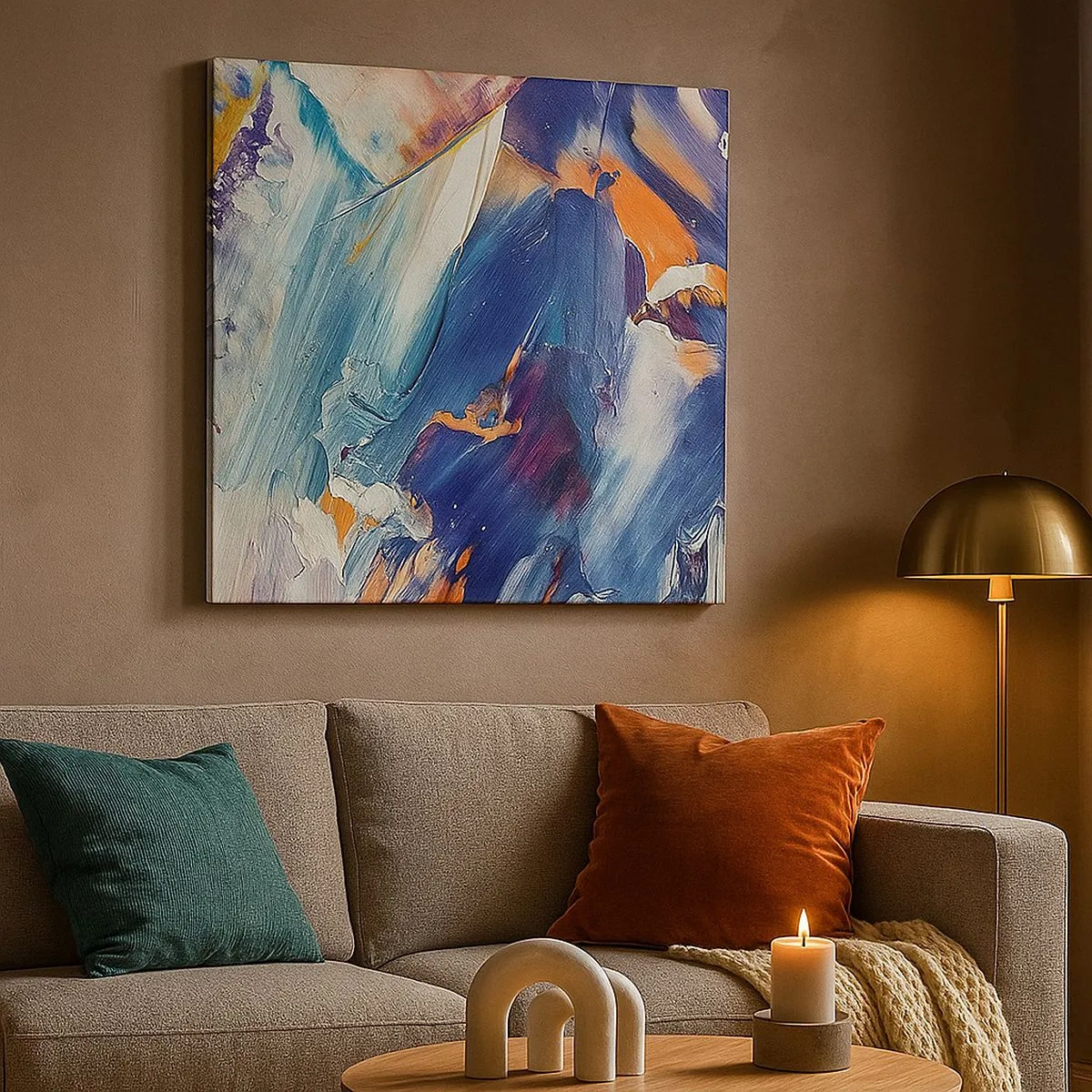 Obraz na plátně - Chaos barev - 30x30 cm