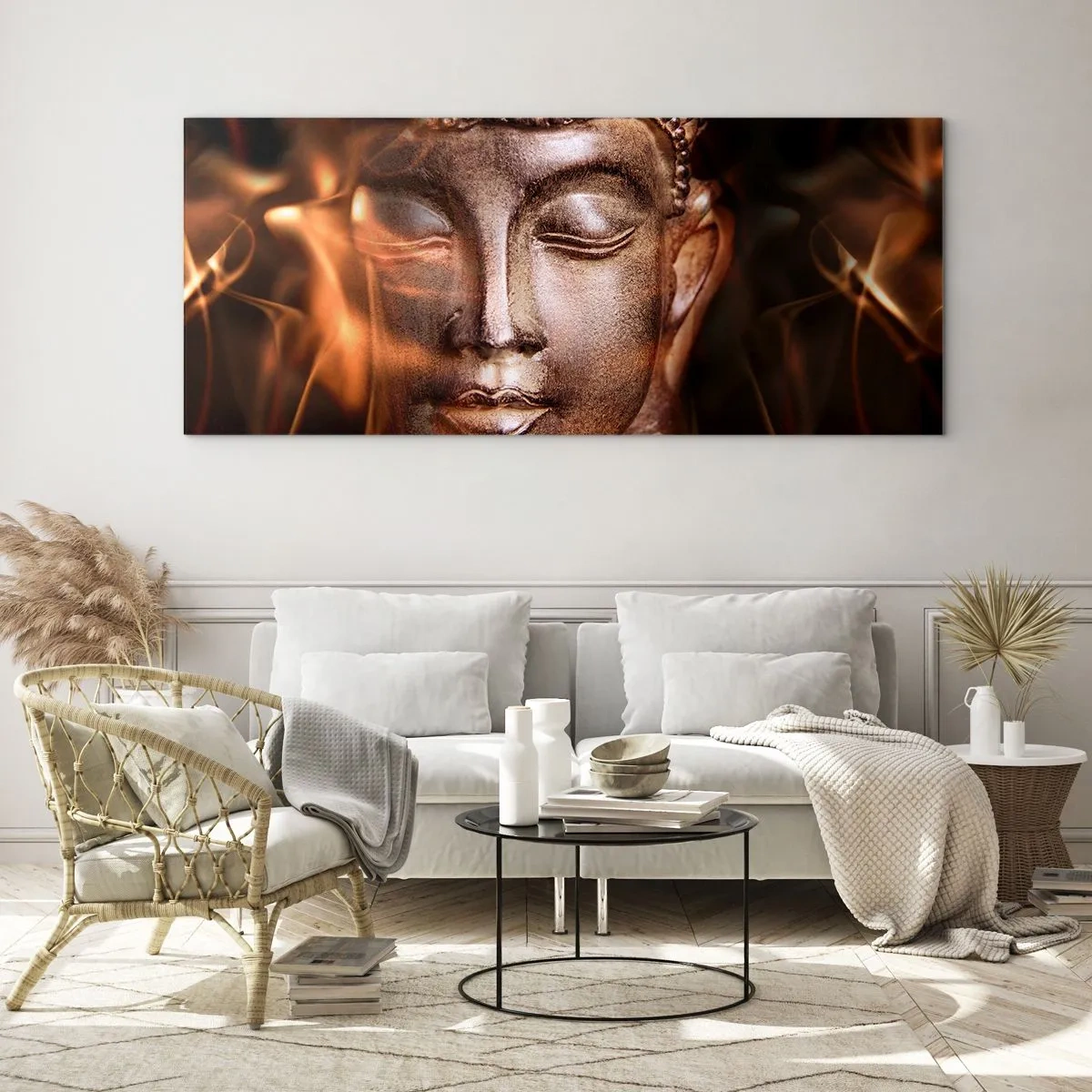 Obraz na skle - Existuje pouze zde a nyní - 100x40 cm