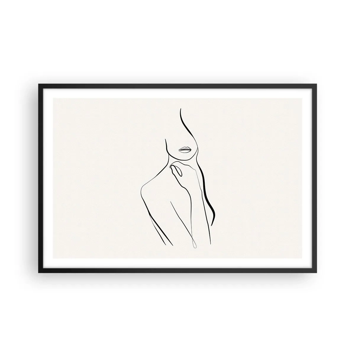 Plakát v černém rámu - Vlna melancholie - 91x61 cm