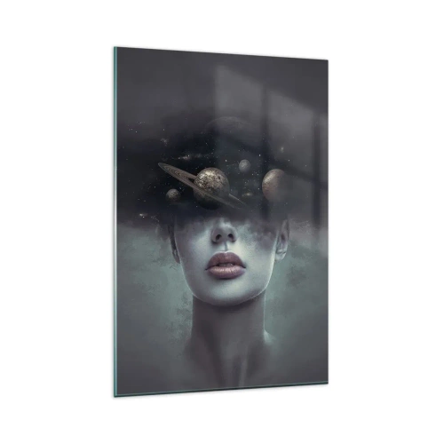 Obraz na skle - A planety… - 80x120 cm