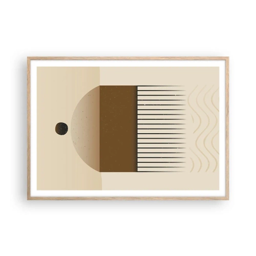 Plakát v rámu světlý dub - Různé stavy - 100x70 cm