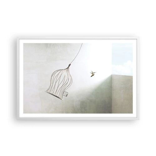 Plakát v bílém rámu - Ve svém živlu - 91x61 cm