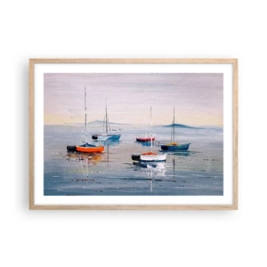 Plakát v rámu světlý dub - Zasloužený odpočinek - 70x50 cm