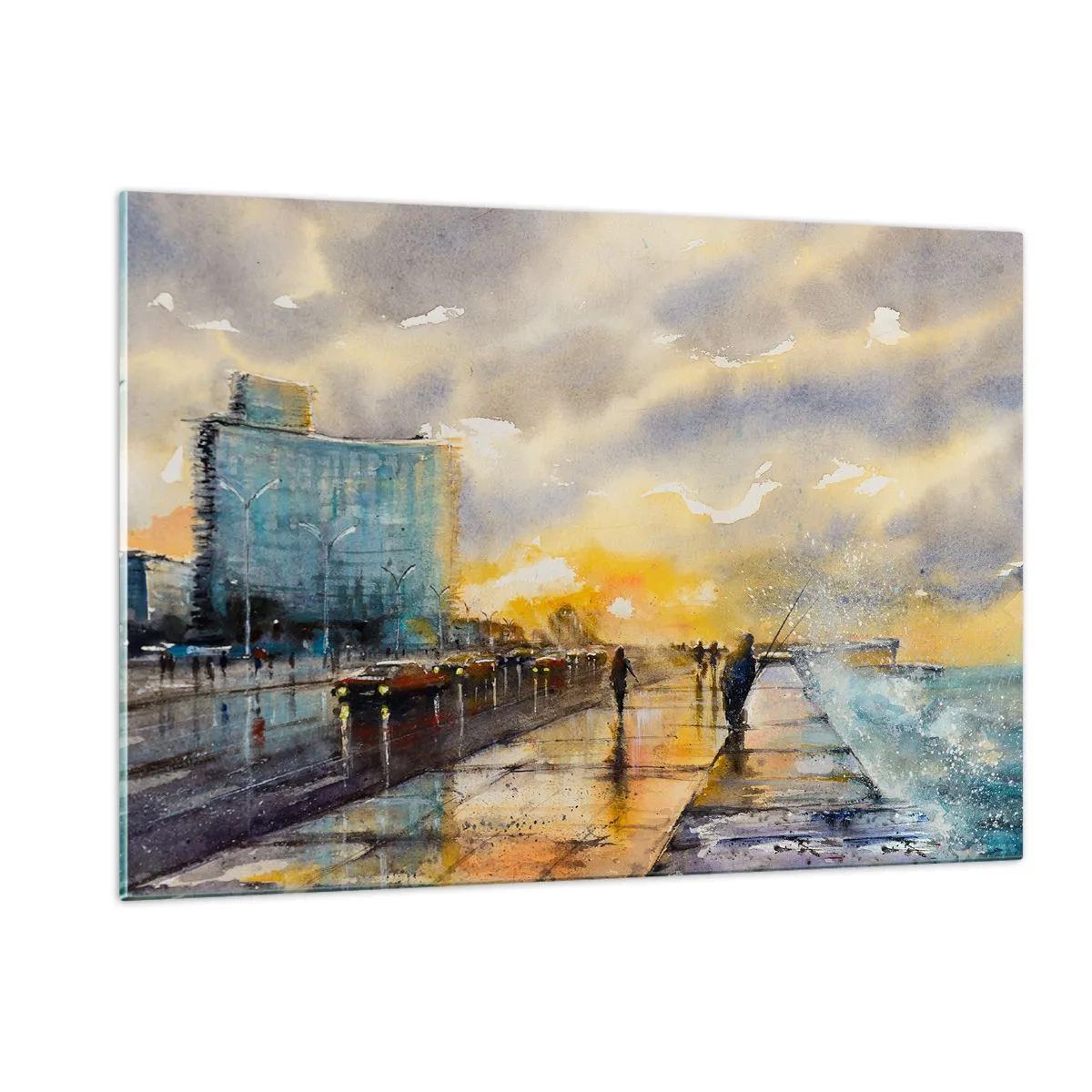Obraz na skle - Život na pobřeží - 120x80 cm