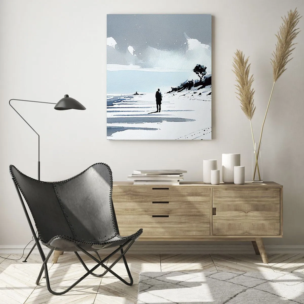 Obraz na skle - O samotě - 50x70 cm