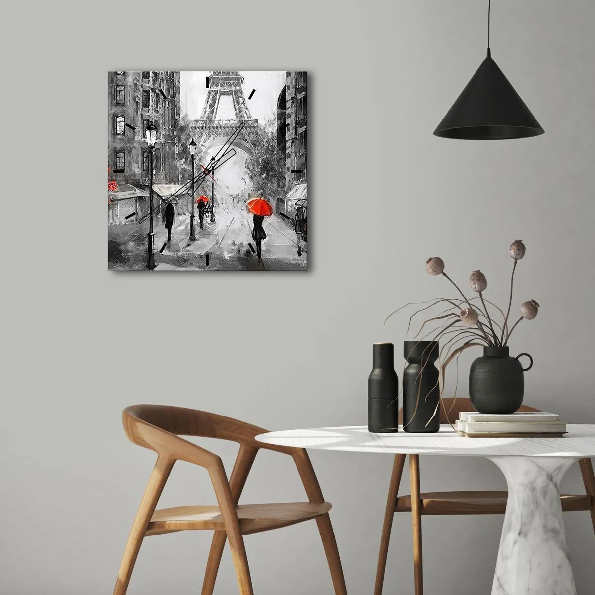 Nástěnné hodiny - Všechny cesty vedou k ní - 30x30 cm