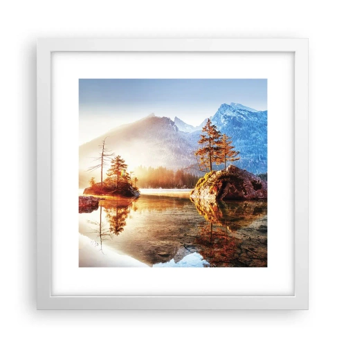 Plakát v bílém rámu - Příroda v novém světle - 30x30 cm