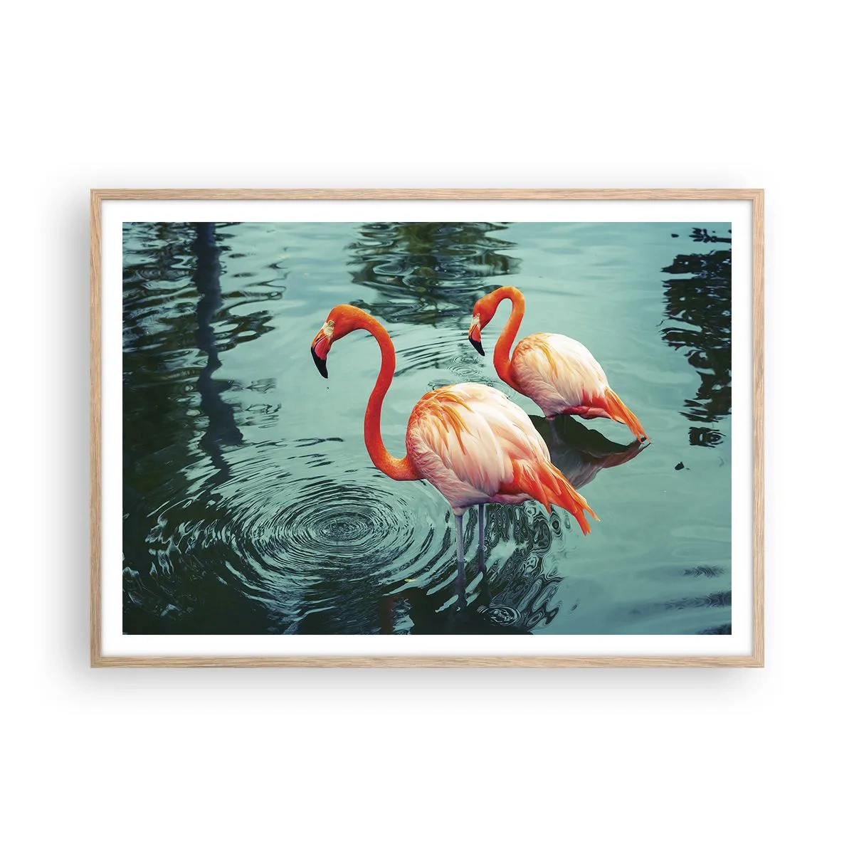 Plakát v rámu světlý dub - Nyní jsme v módě - 100x70 cm