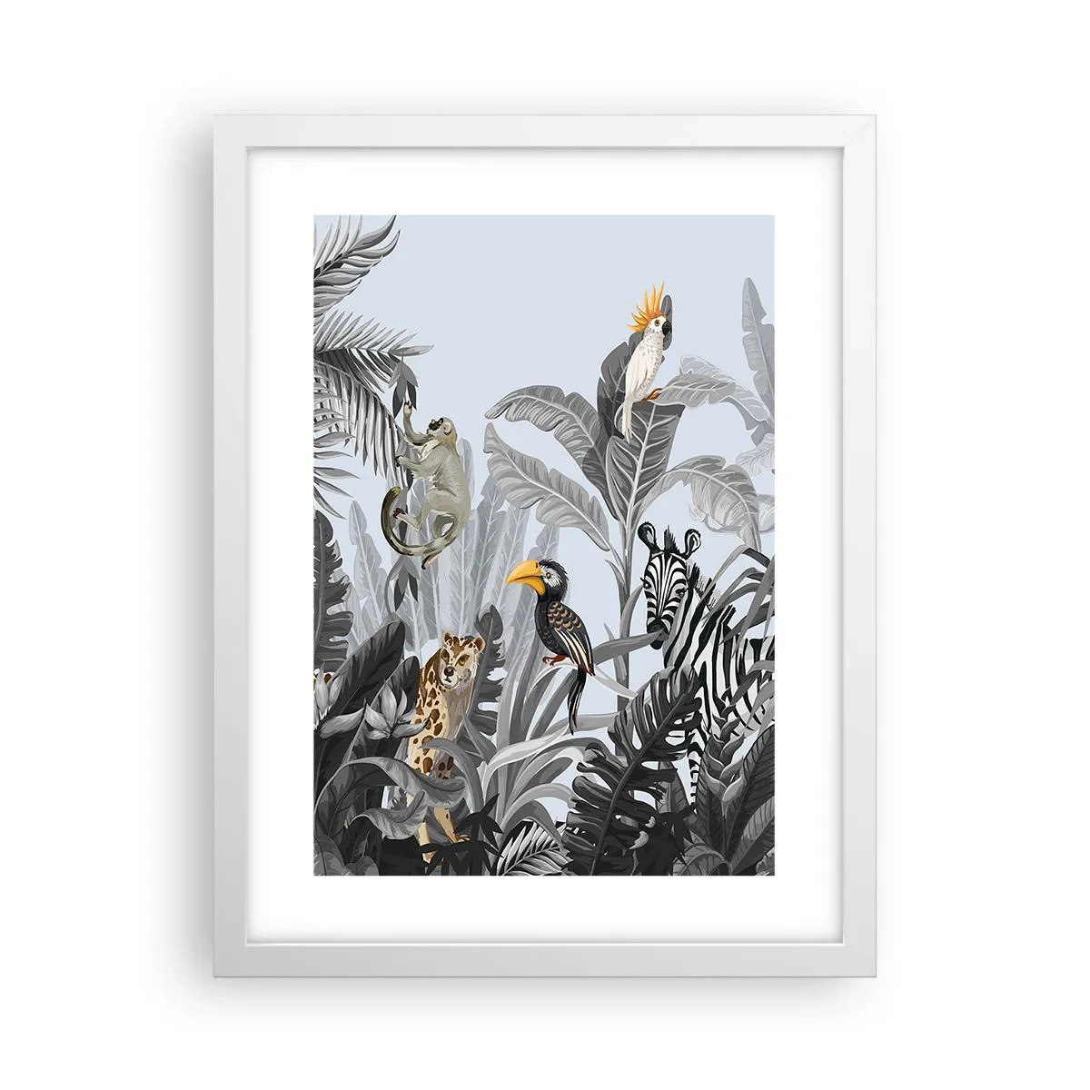 Plakát v bílém rámu - Africká pohádka - 30x40 cm