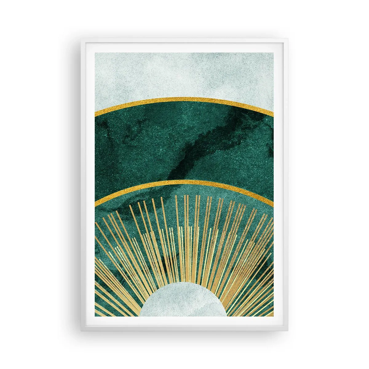 Plakát v bílém rámu - Jiná sluneční soustava - 70x100 cm