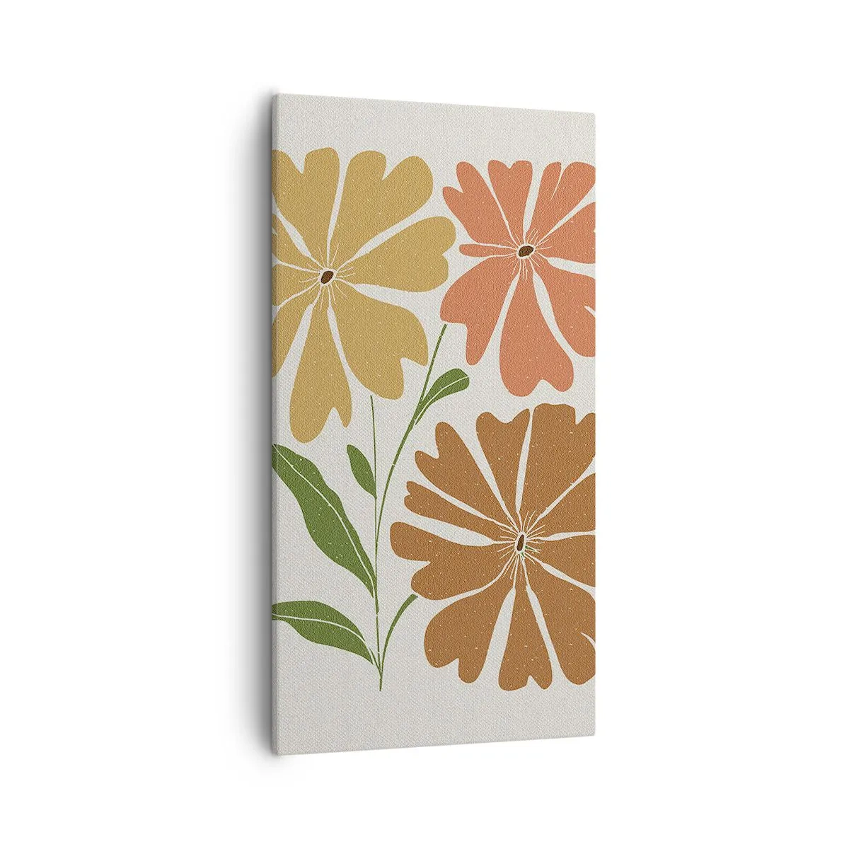 Obraz na plátně - Příroda a geometrie - 55x100 cm