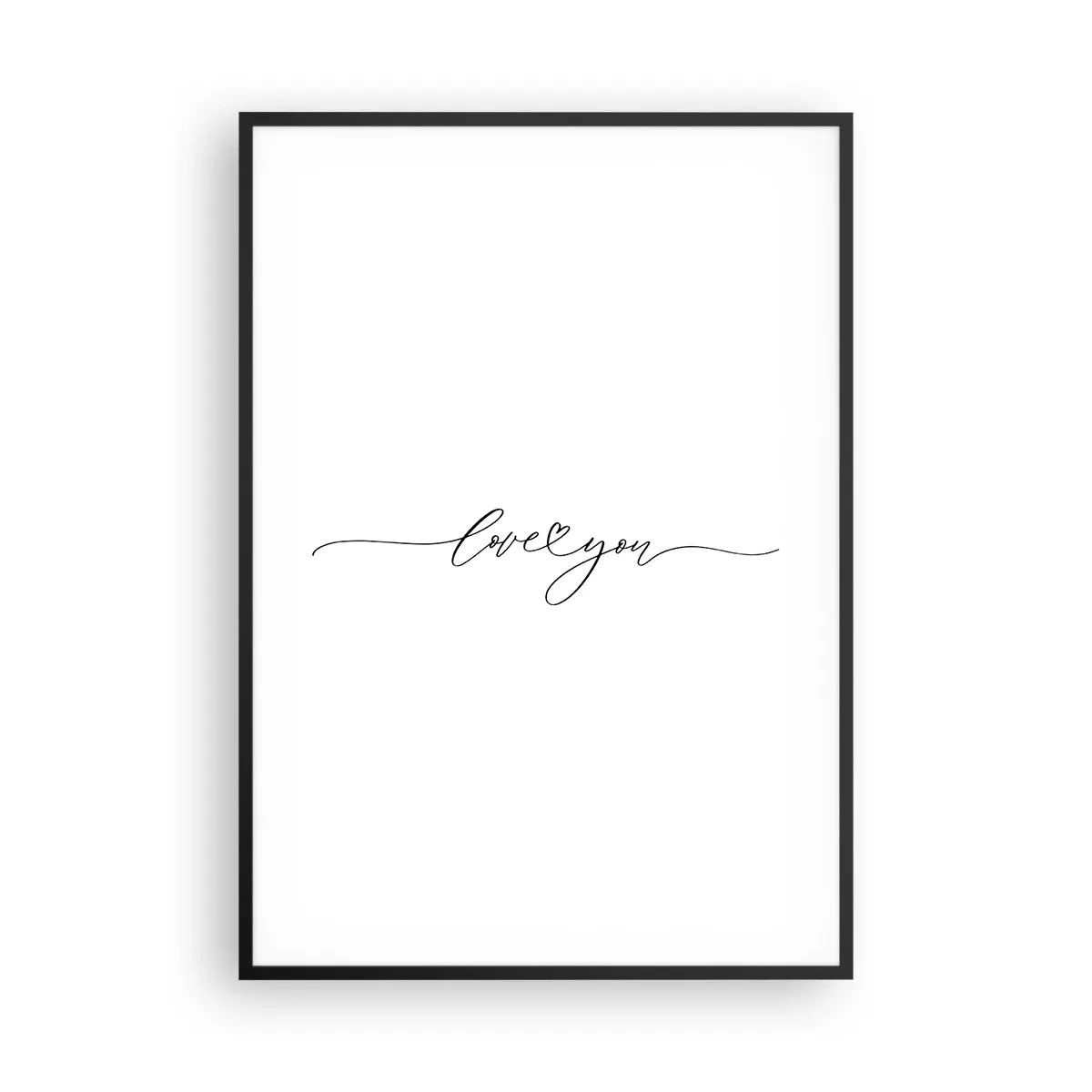 Plakát v černém rámu - Černé na bílém - 70x100 cm