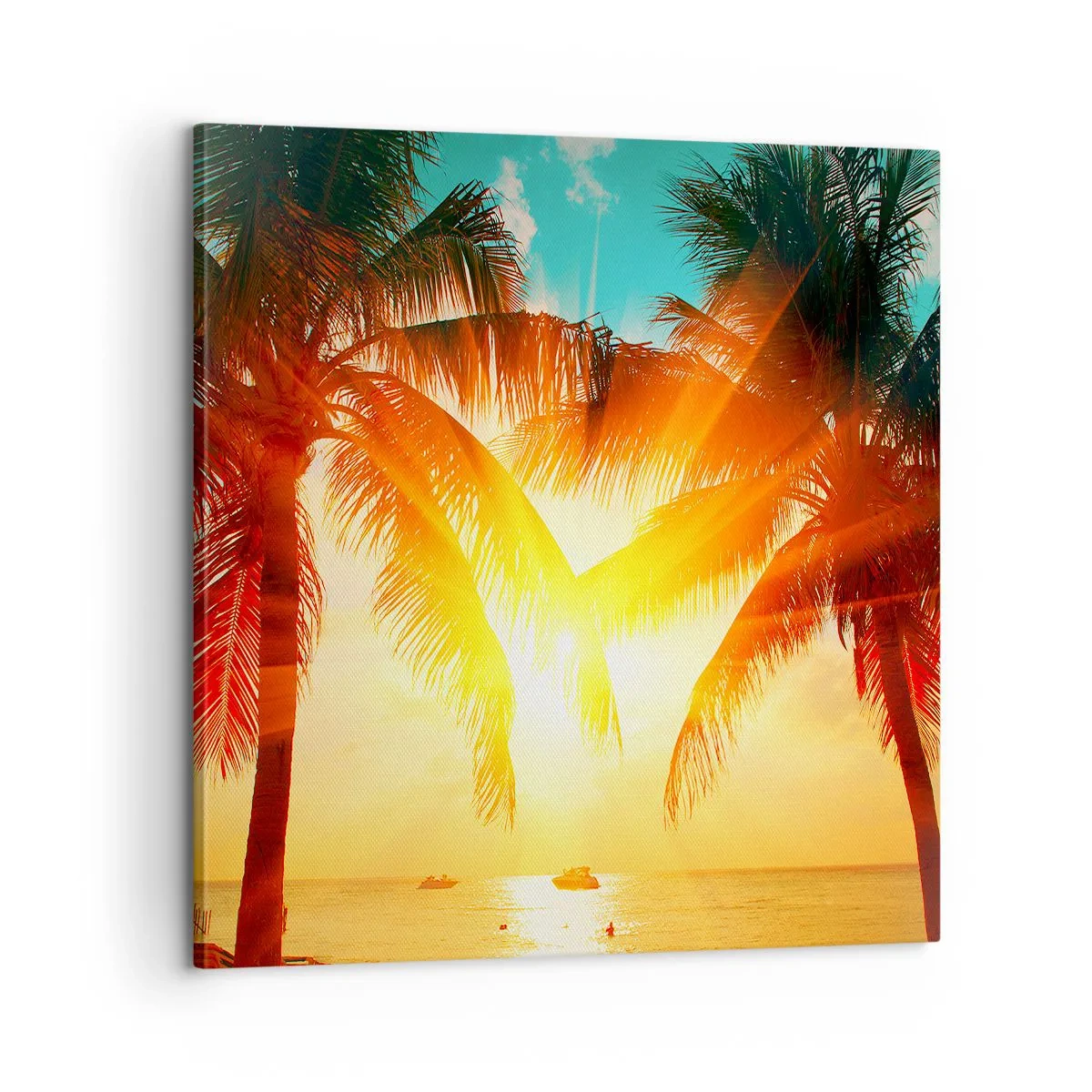 Obraz na plátně - Exotický pár - 60x60 cm