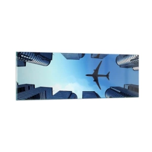 Obraz na skle - Pohled ze skleněné rokle - 90x30 cm