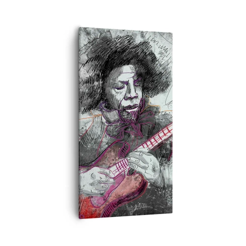 Obraz na plátně - Na vlnách hudby - 55x100 cm