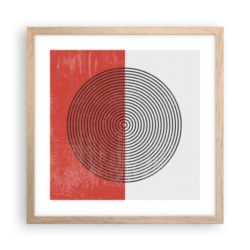 Plakát v rámu světlý dub - Přesný zásah - 40x40 cm