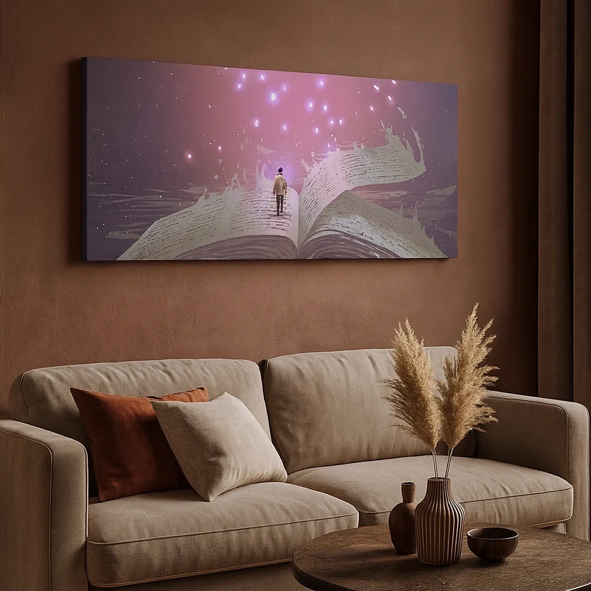 Obraz na plátně - Pozvánka do jiného světa - přečti si to! - 30x30 cm