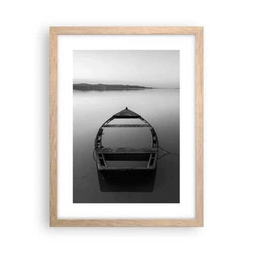 Plakát v rámu světlý dub - Stesk a melancholie - 30x40 cm