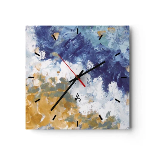 Nástěnné hodiny - Tanec živlů - 30x30 cm