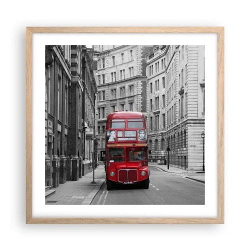 Plakát v rámu světlý dub - Všednost nemusí být šedá - 50x50 cm