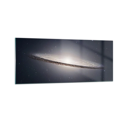 Obraz na skle - Kdysi dávno, v jedné vzdálené galaxii… - 100x40 cm