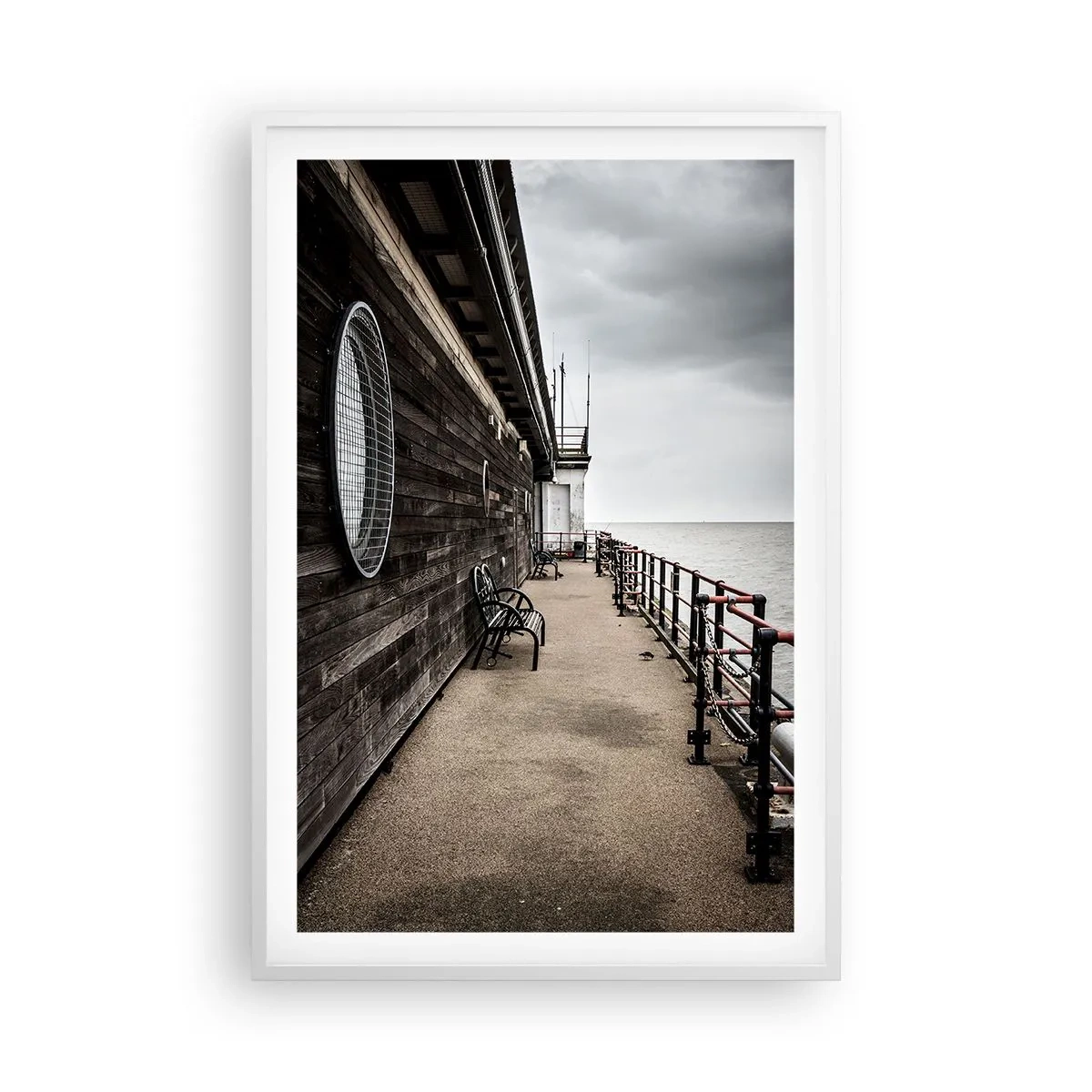 Plakát v bílém rámu - Čas, který se zastavil - 61x91 cm