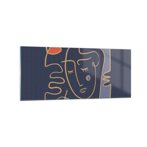 Obraz na skle - V zádumčivosti - 120x50 cm