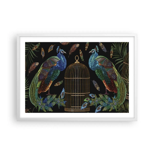 Plakát v bílém rámu - V královském rouchu - 70x50 cm