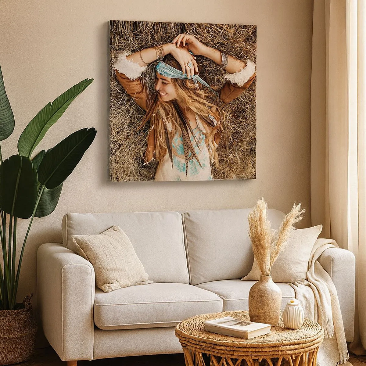 Obraz na plátně - Na cestě do léta lásky - 30x30 cm