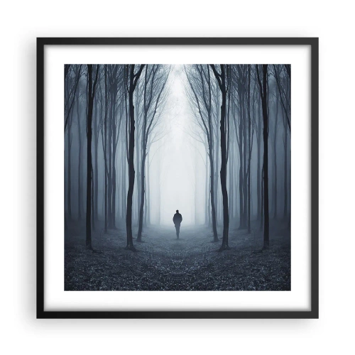 Plakát v černém rámu - A všechno jednoduché a jasné - 50x50 cm