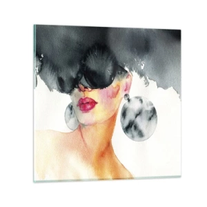 Obraz na skle - Tajemství elegance - 40x40 cm