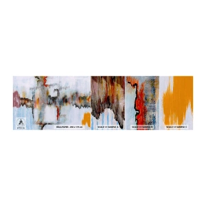 Vzor Fototapety Samolepicí Deluxe Sticker - Klackem po vodě - Abstrakce, Kus, Moderní vzor - 100x30 cm