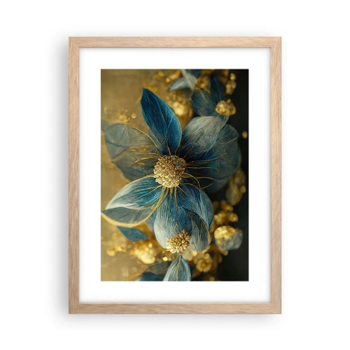 Plakát v rámu světlý dub - Rozkvést zlatem - 30x40 cm