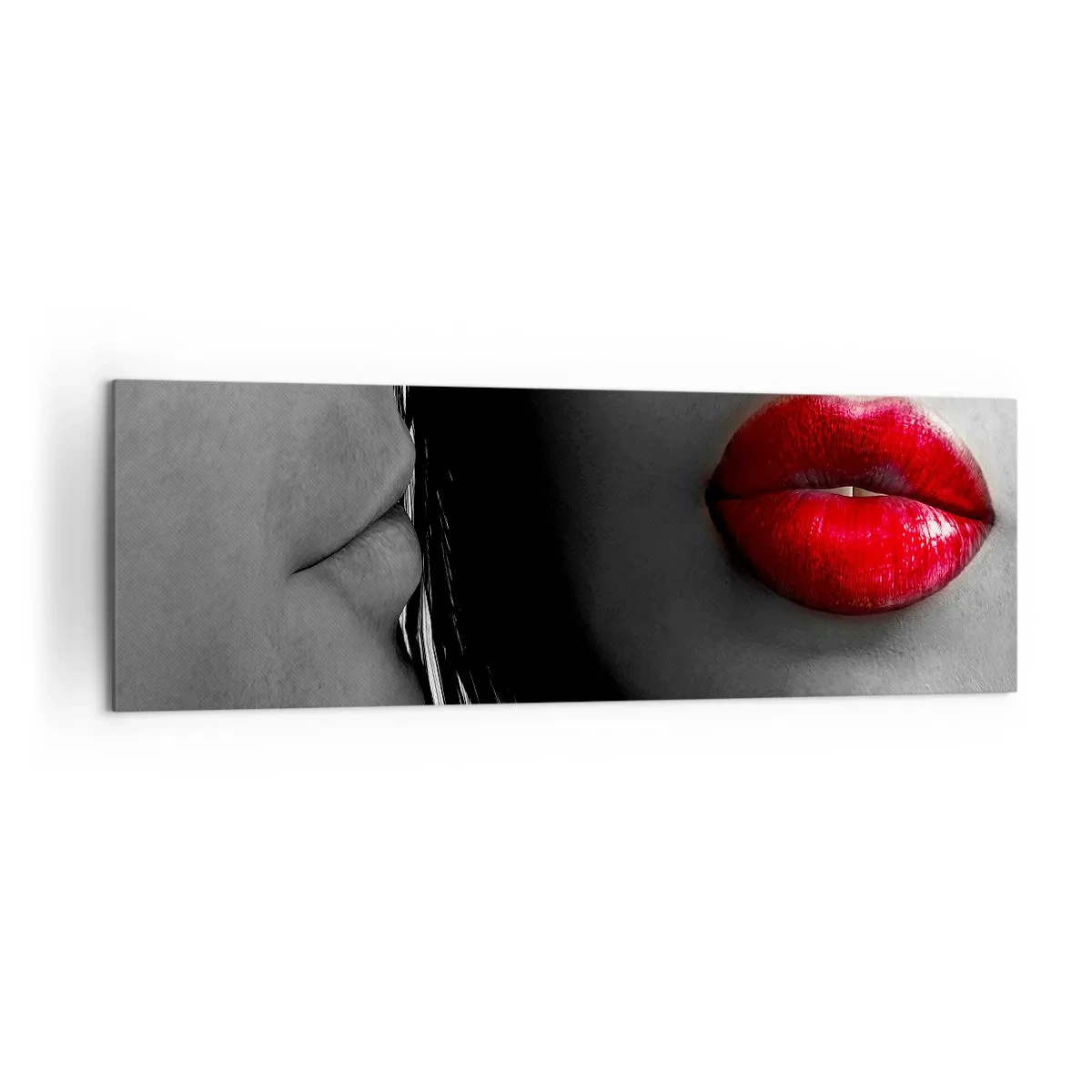 Obraz na plátně - Tvář u tváře  - 160x50 cm