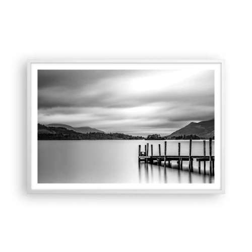 Plakát v bílém rámu - Jemnost a síla - 91x61 cm