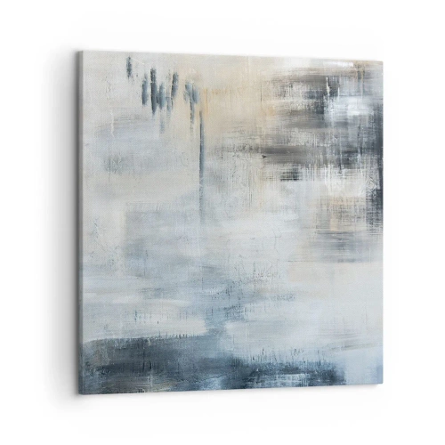 Obraz na plátně - Za závojem modré - 50x50 cm