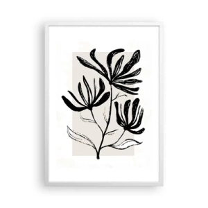 Plakát v bílém rámu - Náčrtek pro herbář - 50x70 cm