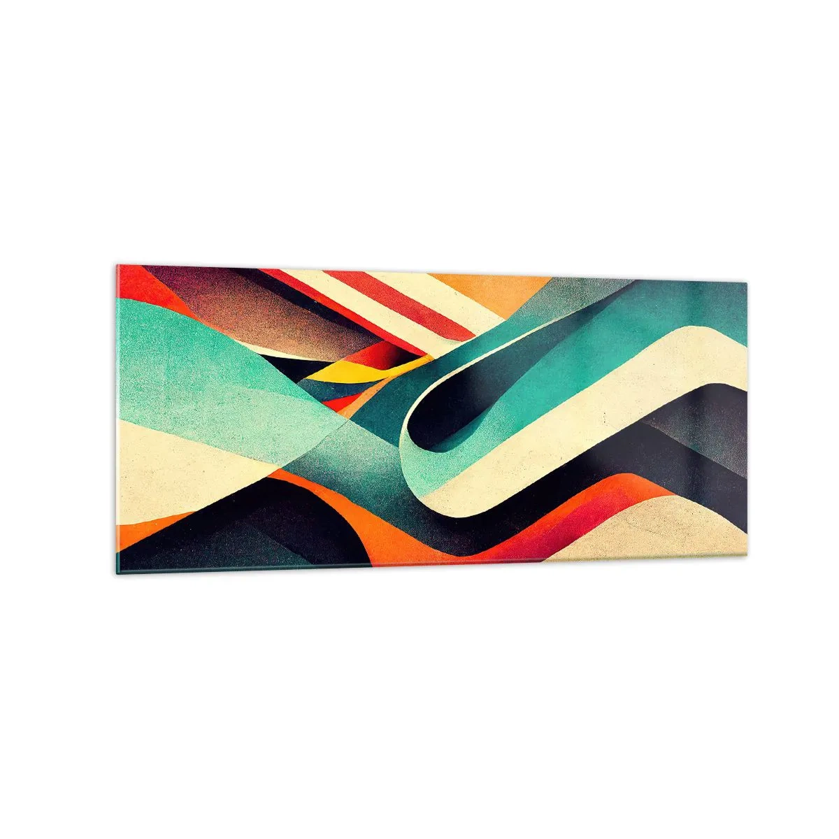 Obraz na skle - Intenzivní kompozice - 120x50 cm